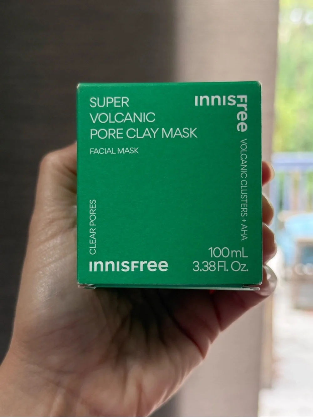 🩶 Innisfree Super Volcanic Pore Clay Mask Volcanic Clusters + AHA • 100mL / 3.38